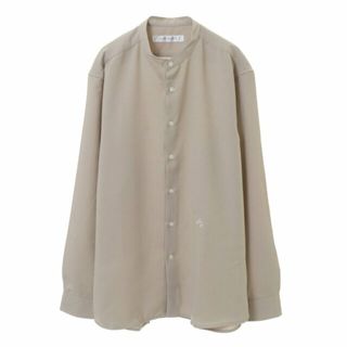 メンズメルローズ(MEN'S MELROSE)の【ライトベージュ】ラナテックオックスバンドカラーシャツ(その他)