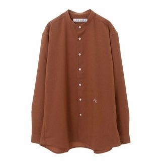 メンズメルローズ(MEN'S MELROSE)の【オレンジ】ラナテックオックスバンドカラーシャツ(その他)