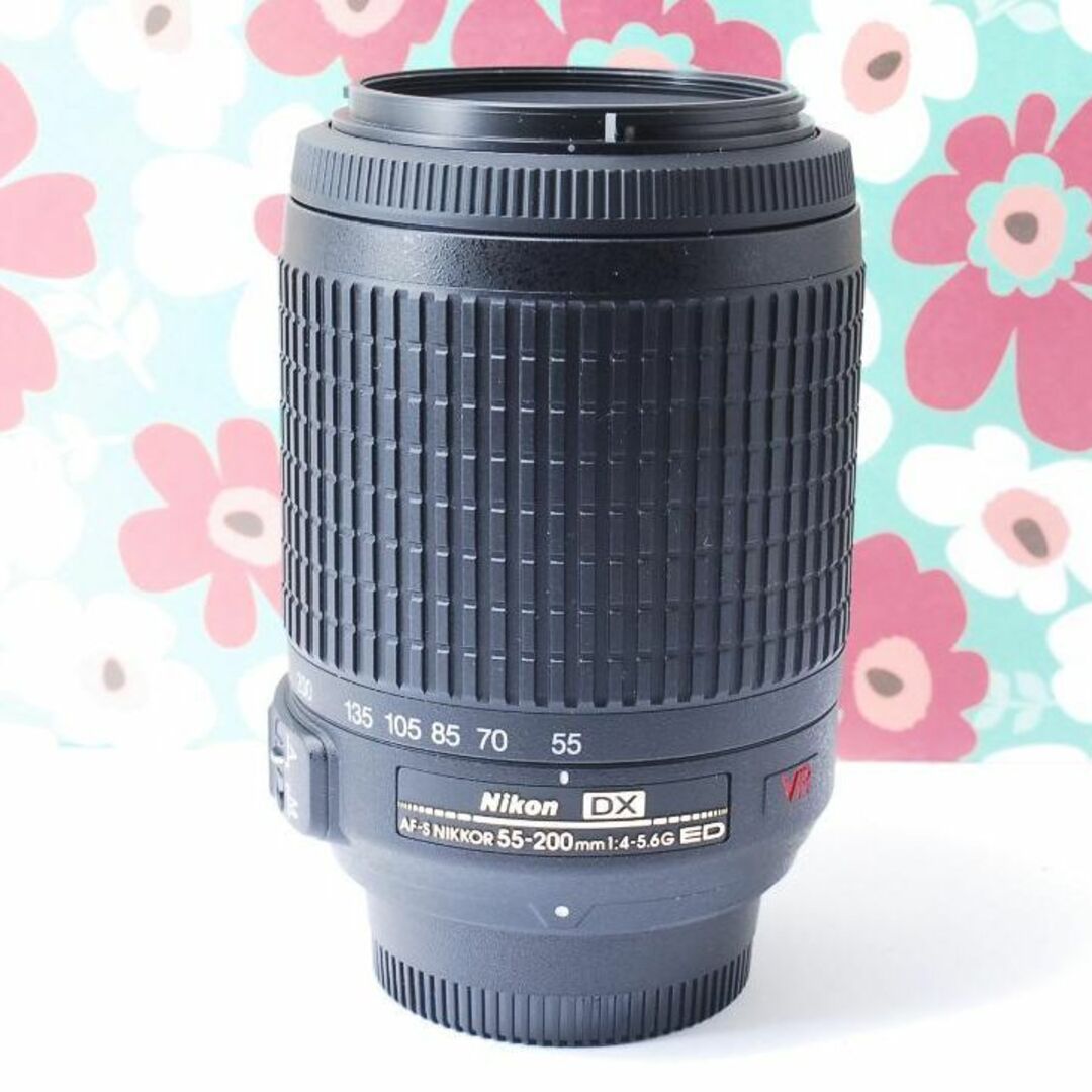 ❤️手振れ補正❤ニコン AF-S 55-200mm VR❤望遠レンズ❤ 5