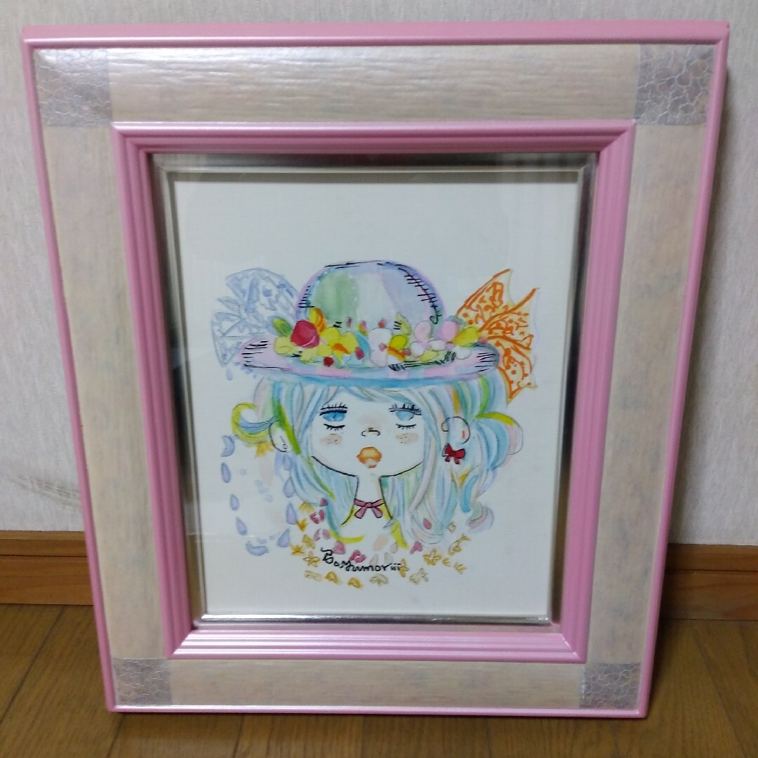 絵画/原画/抽象画/油絵/油彩画/昭和レトロ/モダンアート/静物画/額縁/額装