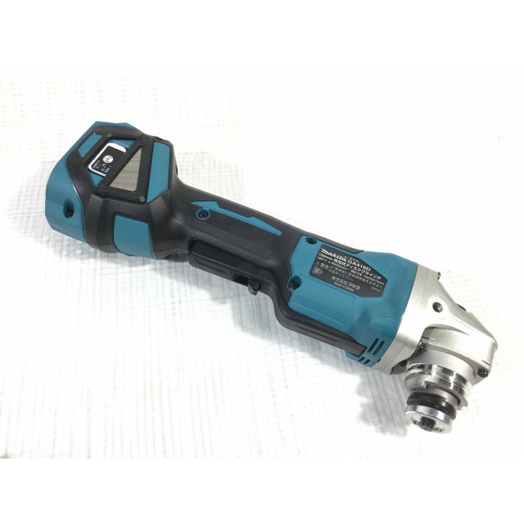 ☆未使用品☆ makita マキタ 18V 100mm 充電式ディスクグラインダー GA418DRGX バッテリー2個(18V 6.0Ah) 充電器  +ケース 76508