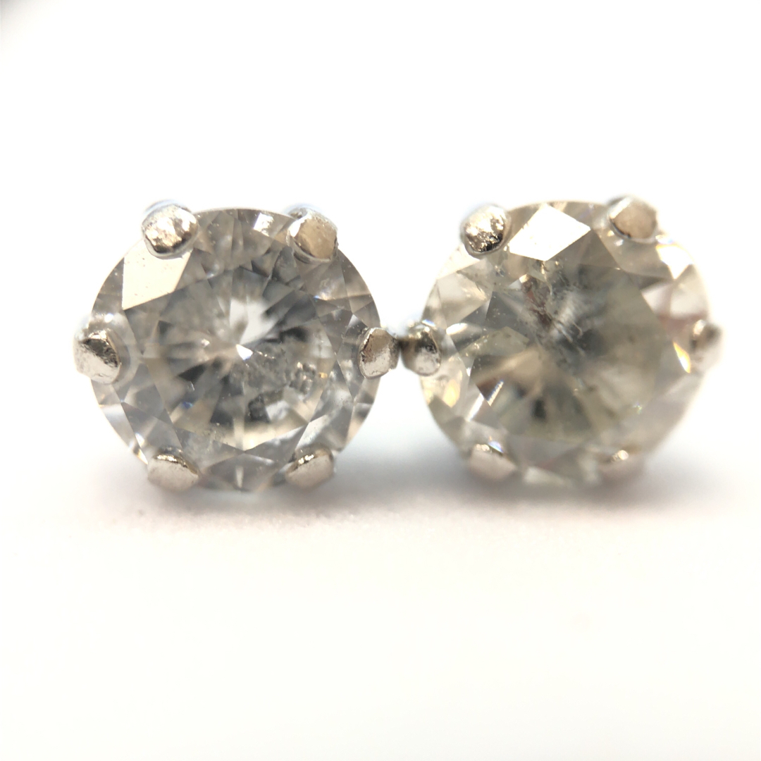 DE-23370 PT900 ピアス ダイヤモンド 0.80ct