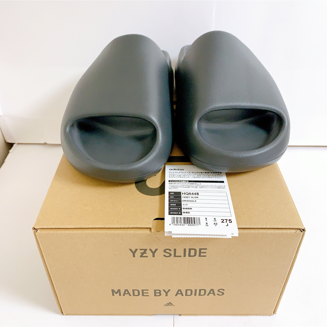 27.5cm アディダス イージー スライド YEEZY Slide Onyx