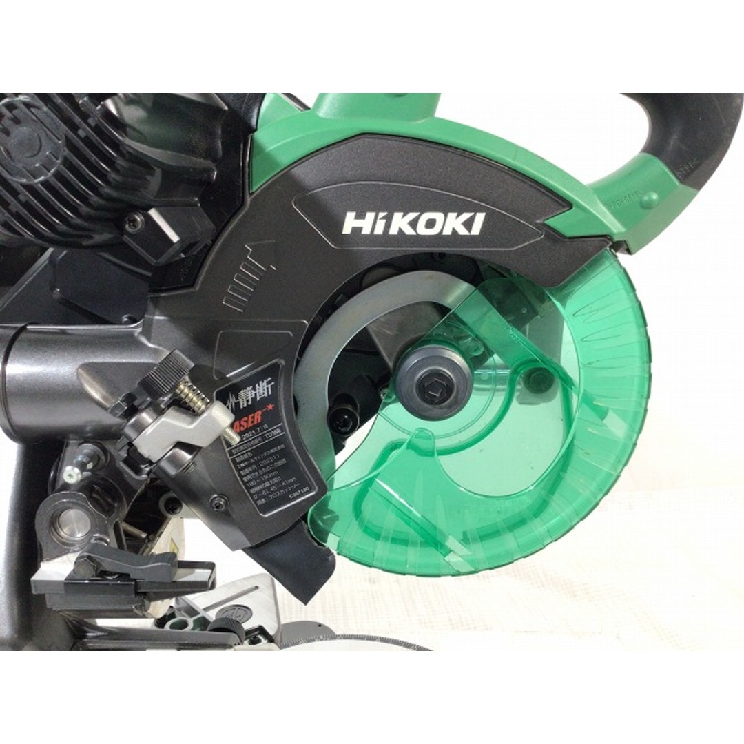 ☆極美品☆ HiKOKI ハイコーキ 100V 190mm 卓上スライド丸のこ C7RSHD 黒鯱 電動工具 丸ノコ 丸鋸 76545