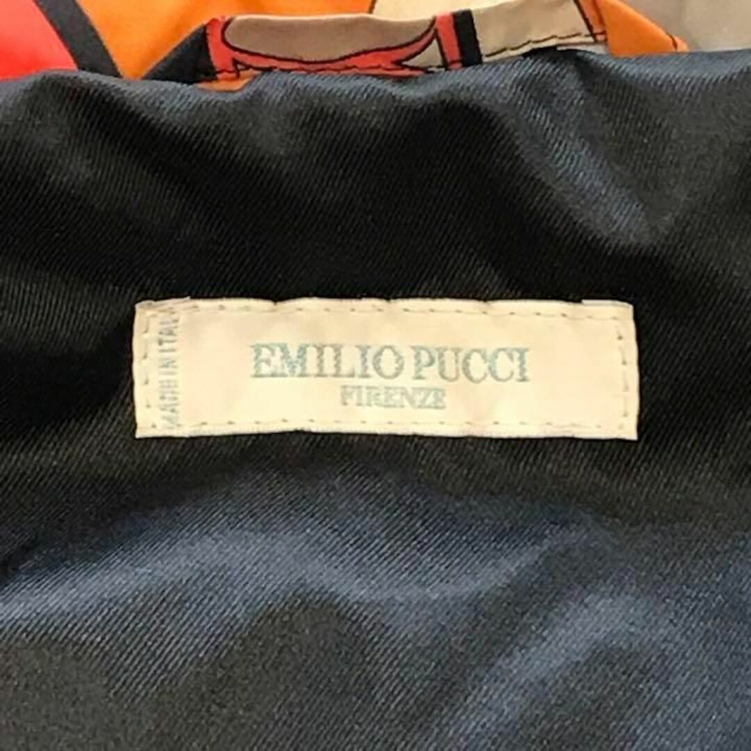 EMILIO PUCCI エミリオプッチ 総柄ダウンジャケット オレンジ系 38