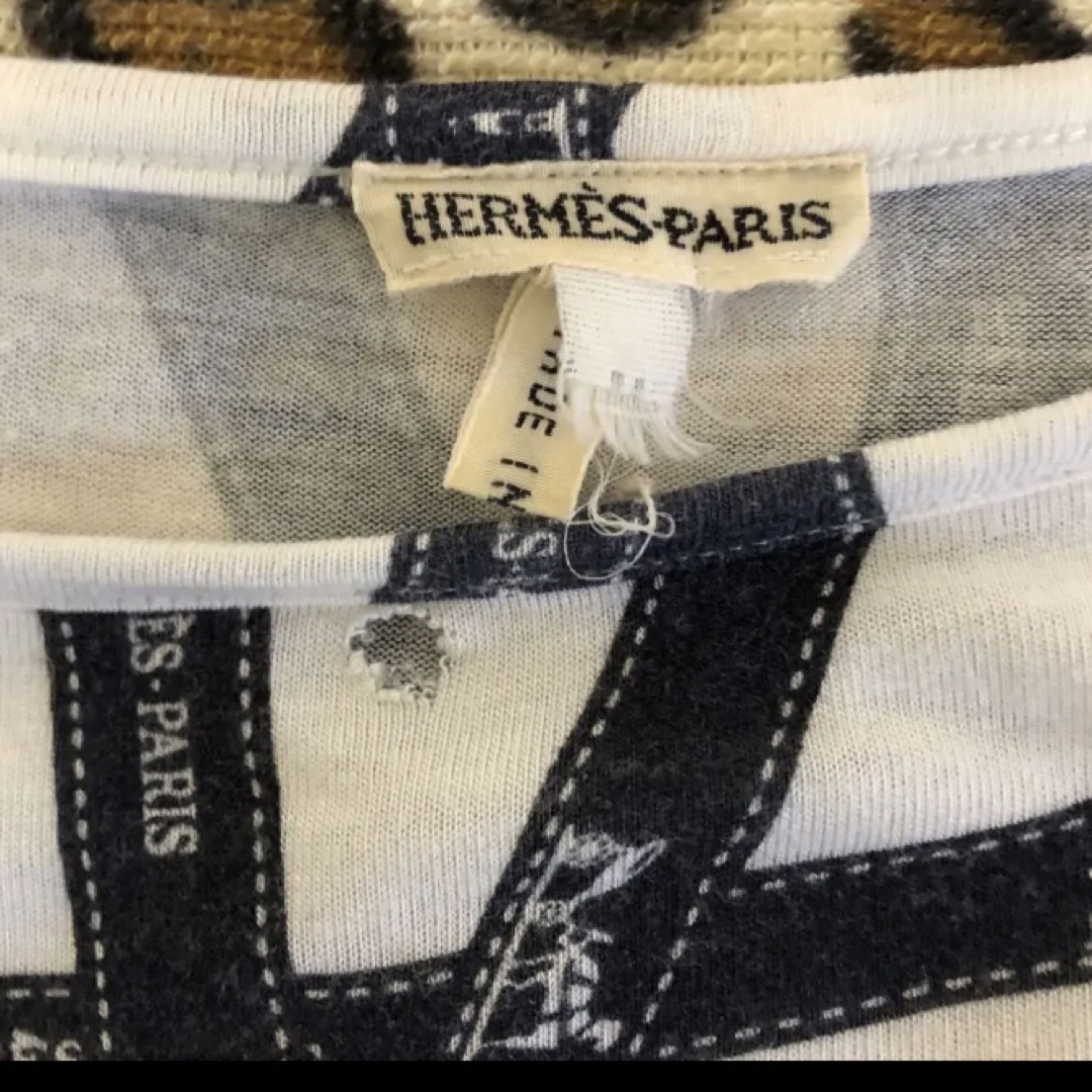 HERMES カットソー リボン柄  マルジェラ期