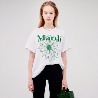 Mardi Mercredi マルディメクルディ TシャツWHITE GREENの通販 ...