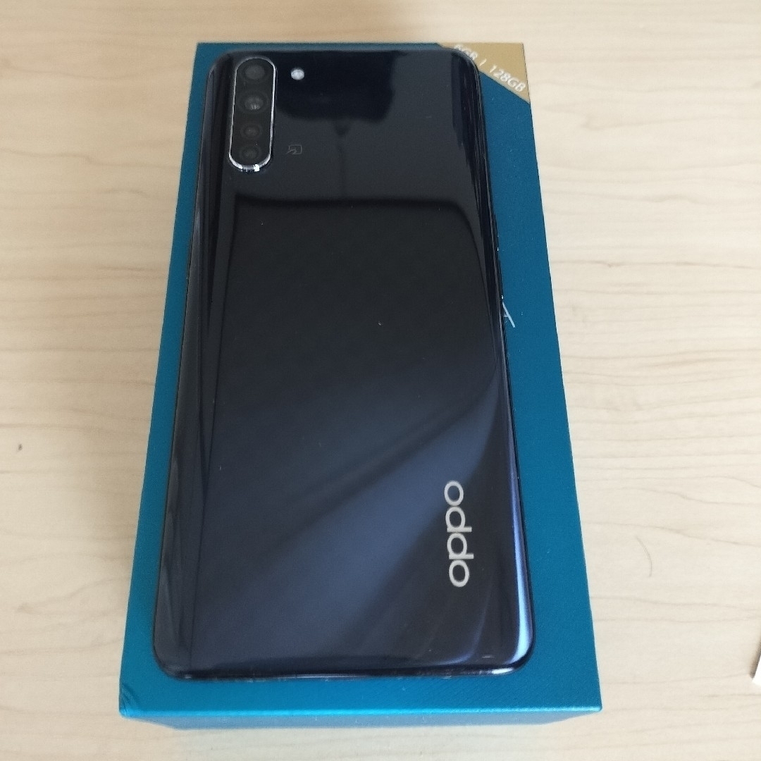 OPPO(オッポ)の【中古品】OPPO Reno3 A 128GB ブラック SIMフリー スマホ/家電/カメラのスマートフォン/携帯電話(スマートフォン本体)の商品写真