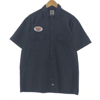 ディッキーズ(Dickies)の古着 ディッキーズ Dickies 半袖 ワークシャツ メンズL /eaa361136(シャツ)