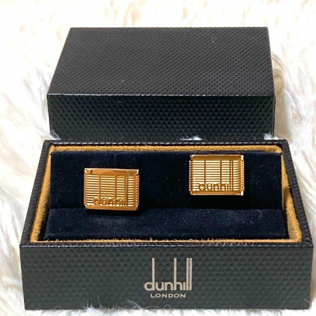 Dunhill - 美品 アルフレッドダンヒル GP ゴールドカフス 金 ロゴ入り ...