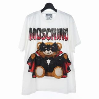 モスキーノ(MOSCHINO)のモスキーノ 20SS バッド テディベア プリント Tシャツ M ホワイト 白(Tシャツ(半袖/袖なし))