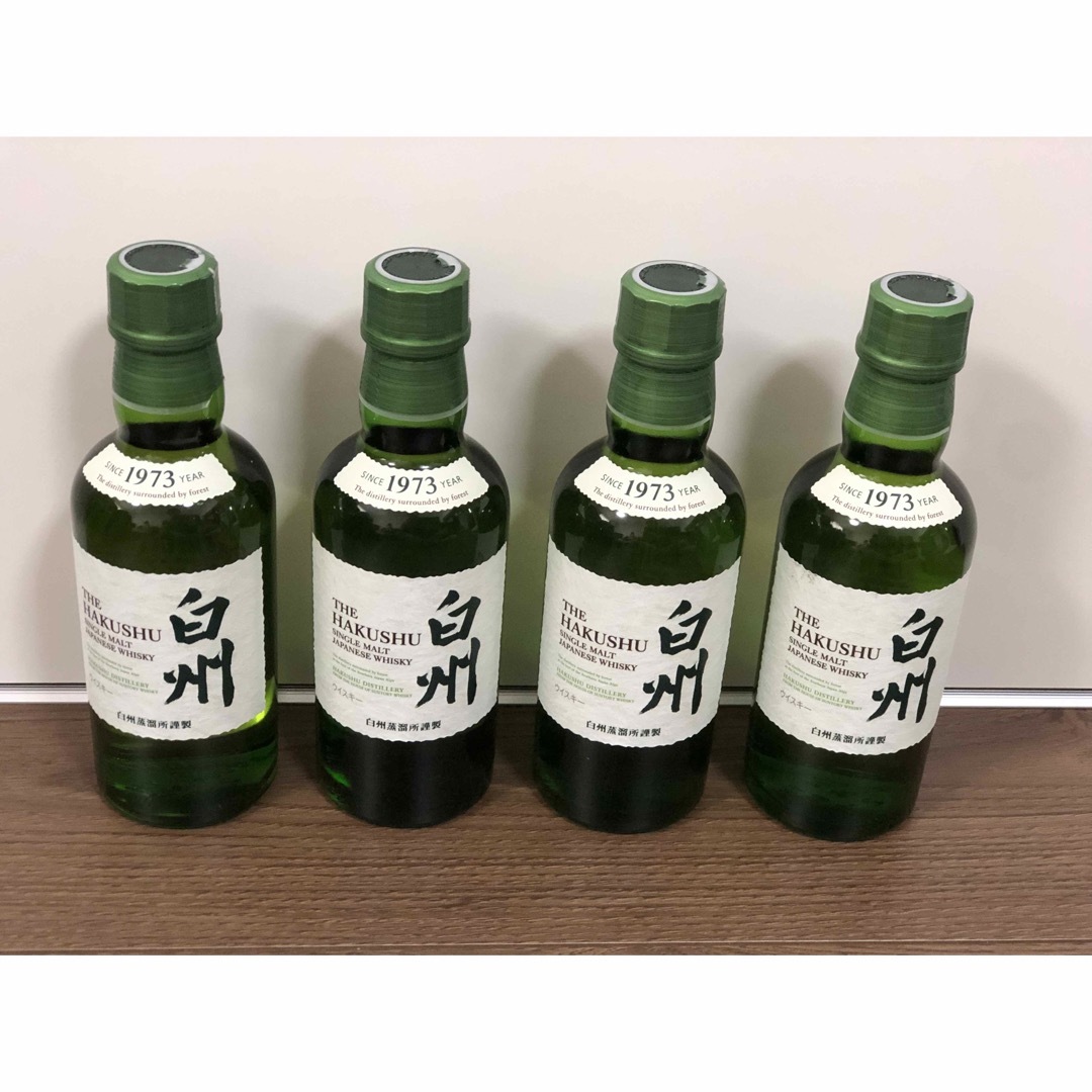 サントリー(サントリー)の白州 シングルモルト180ml ミニボトル　4本セット   食品/飲料/酒の酒(ウイスキー)の商品写真