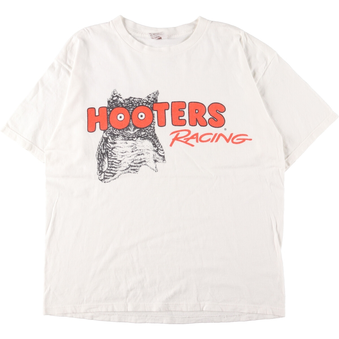 HOOTERS フーターズ 両面プリント アドバタイジングTシャツ USA製 メンズXL /eaa361501