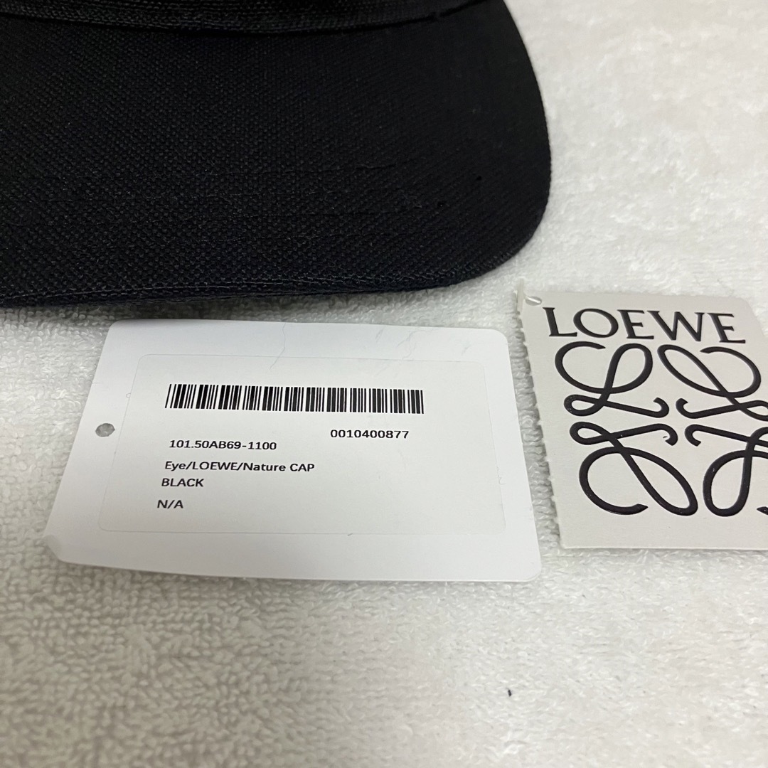 LOEWE(ロエベ)の大人気✨ロエベ　loewe キャップ　ブラック　ロゴ刺繍　cap メンズの帽子(キャップ)の商品写真