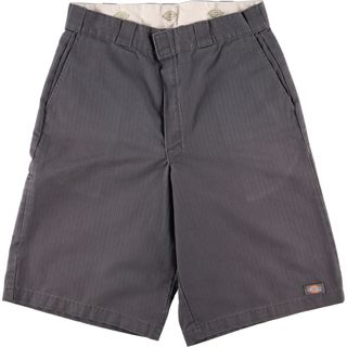 ディッキーズ(Dickies)の古着 ディッキーズ Dickies ストライプ柄 ワークショーツ ハーフパンツ メンズw31 /eaa360644(ショートパンツ)