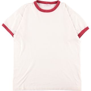 チャンピオン(Champion)の古着 80年代 チャンピオン Champion トリコタグ 無地リンガーTシャツ USA製 メンズS ヴィンテージ /eaa360255(Tシャツ/カットソー(半袖/袖なし))