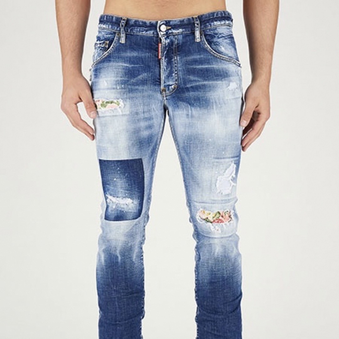 【新品】ディースクエアード DSQUARED2 Skater Jean 48裾まわり300cm