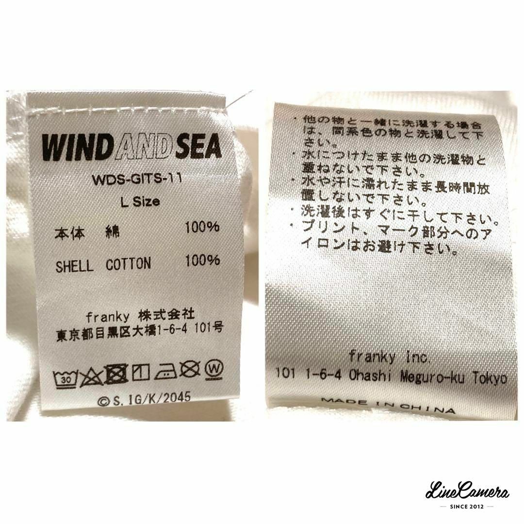 タグ付き未使用級 WIND AND SEA ×攻殻機動隊 プリントTシャツ L