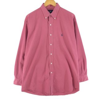 ラルフローレン(Ralph Lauren)の古着 ラルフローレン Ralph Lauren BLAKE 長袖 ボタンダウンシャツ メンズL /eaa357661(シャツ)