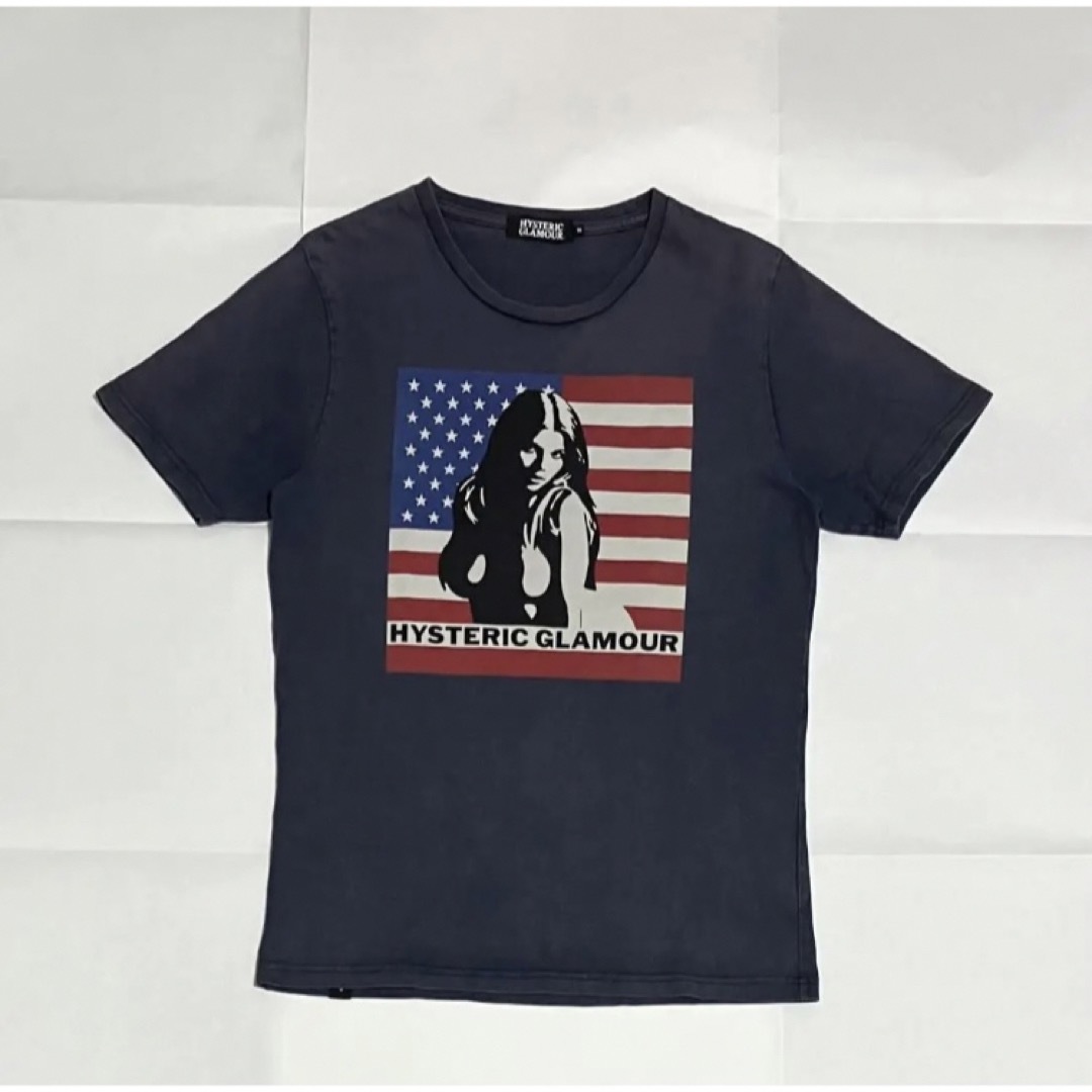 【人気】HYSTERIC GLAMOUR 半袖Tシャツ ヒスガール 星条旗 1