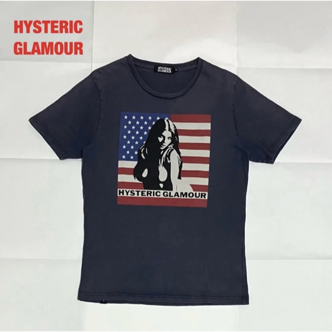 【人気】HYSTERIC GLAMOUR　半袖Tシャツ　ヒスガール　星条旗