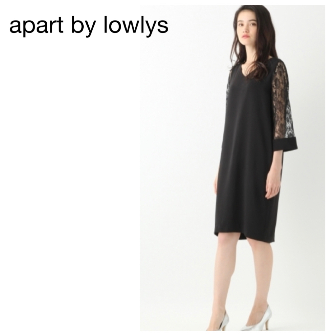 apart by lowrys(アパートバイローリーズ)の【8/15迄】【一度のみ】apart by lowlys ソデレースワンピース レディースのワンピース(ひざ丈ワンピース)の商品写真