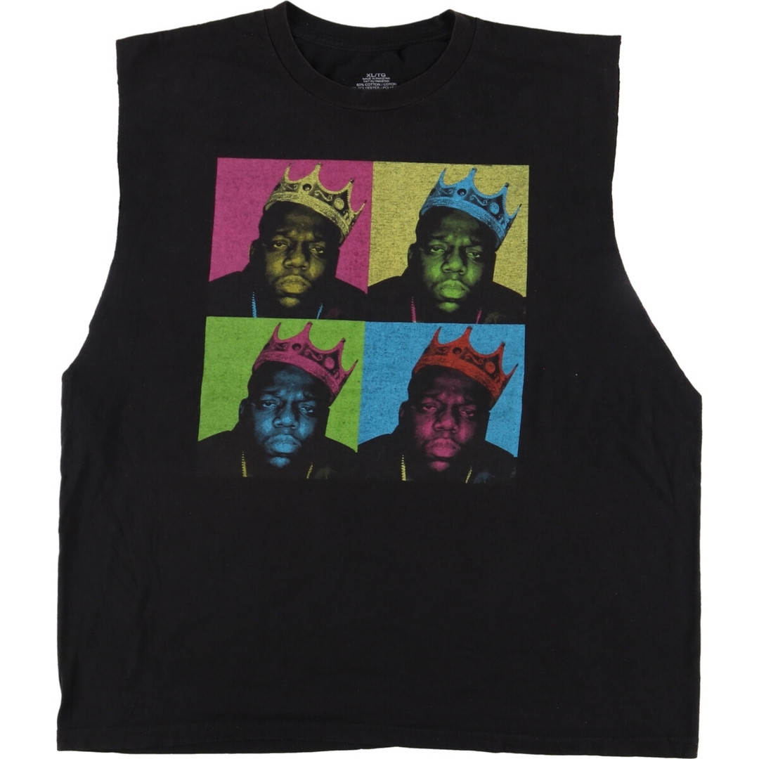 UNKNOWN THE NOTORIUS B.I.G. ノートリアスビッグ カットオフ ラップTシャツ ラップT メンズXL /eaa359970XLTG着丈