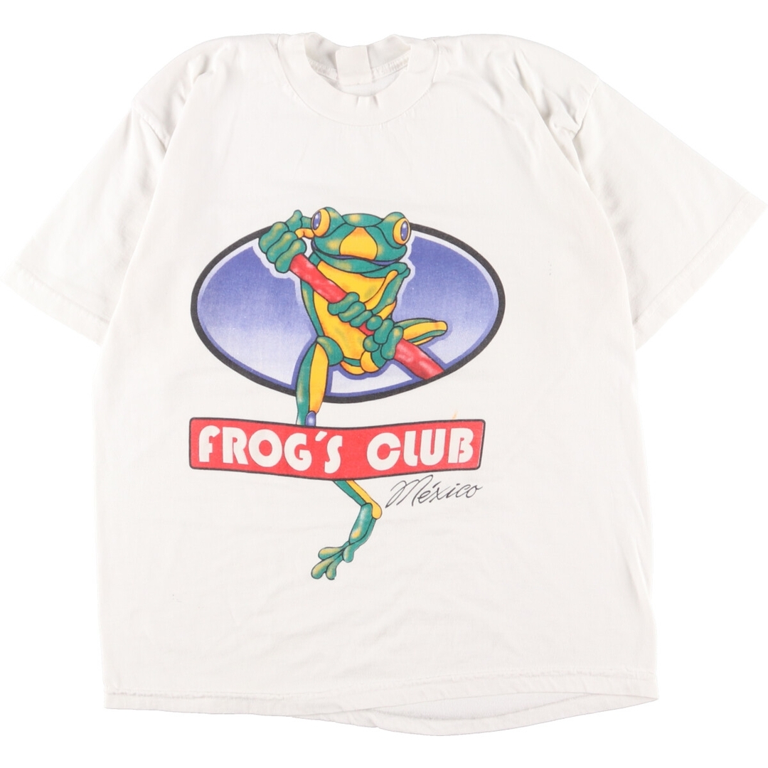 UNKNOWN FROG'S CLUB カエル柄 アドバタイジングTシャツ メンズM /eaa359972