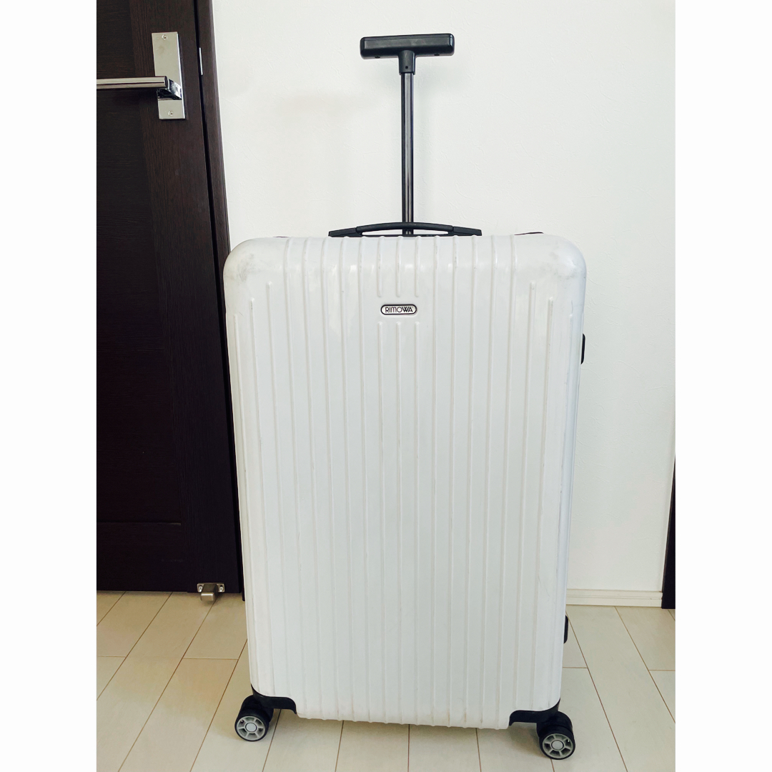 RIMOWA - リモワ☆サルサエアー80ℓ 4輪付属品付☆ホワイト✖️ブラック