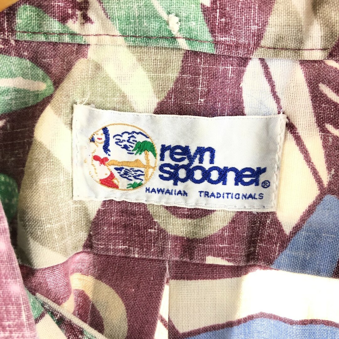 Reyn Spooner(レインスプーナー)の古着 90年代 レインスプーナー REYNSPOONER 水着 ビキニタグ 総柄 ボタンダウン ハワイアンアロハシャツ メンズXL ヴィンテージ /eaa360781 メンズのトップス(シャツ)の商品写真