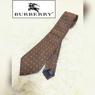 バーバリー(BURBERRY)のBURBERRY　ネクタイ　バーバリー　シルク100%　ブラウン　茶色(ネクタイ)