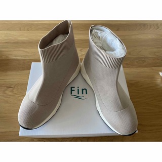 フィン(Fin)のFin ニット厚底スニーカーブーツ　Sサイズ23センチ(ブーツ)