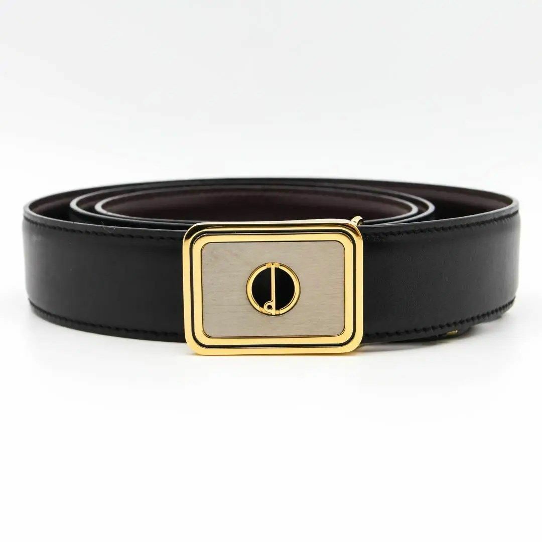 Dunhill - 《美品》dunhill ベルト ブラック ロゴ ビジネス