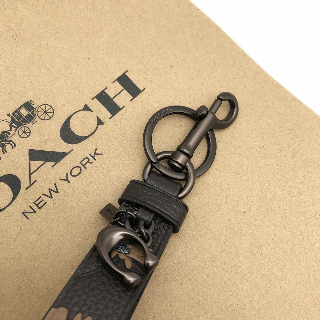 【COACH☆新品】 ループ バッグ チャーム・フローラル プリント！花柄！新作