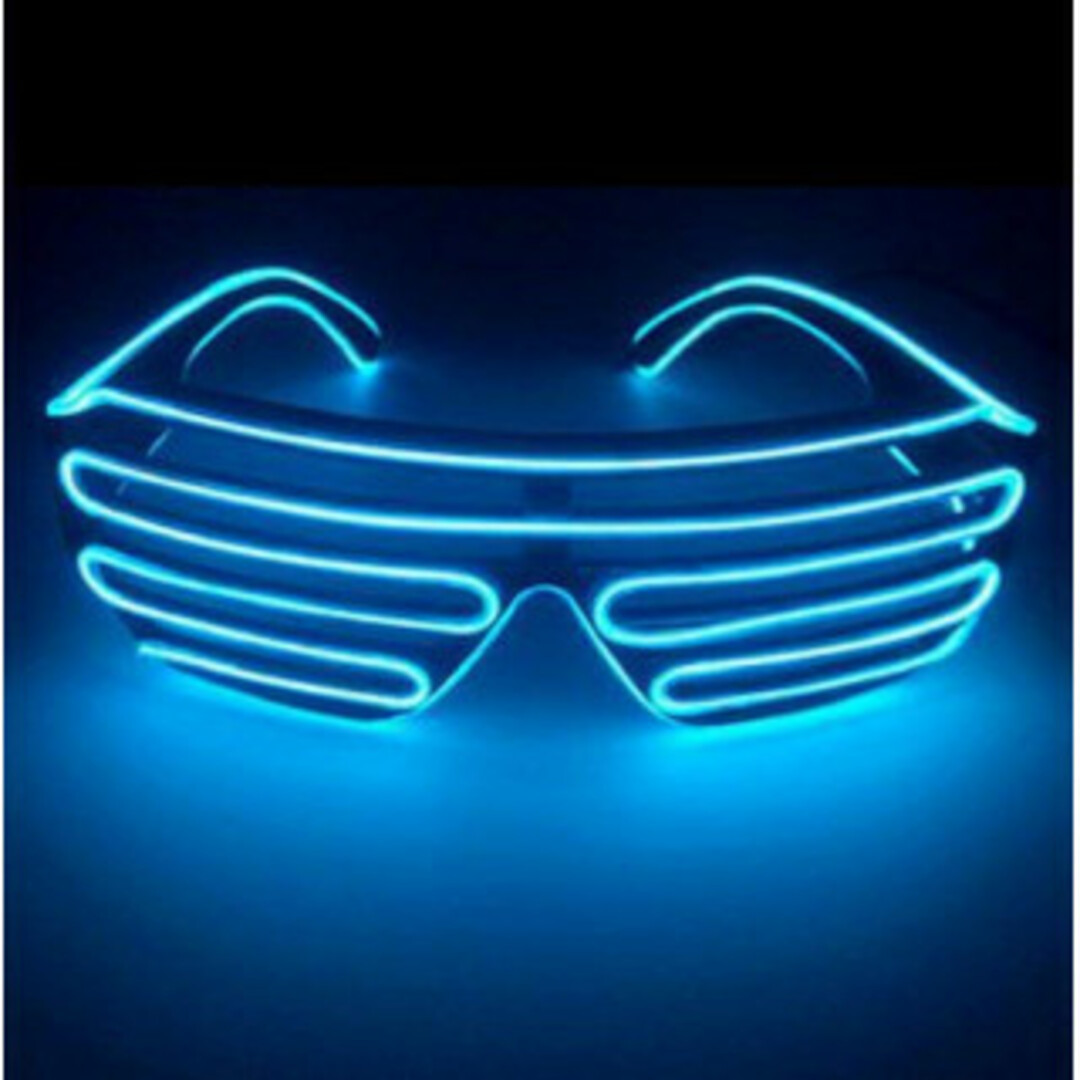 新品♪即購入OK♪3段階LEDサングラス（ブルー）♬インスタ・SNS・記念撮影♬ エンタメ/ホビーのコスプレ(小道具)の商品写真