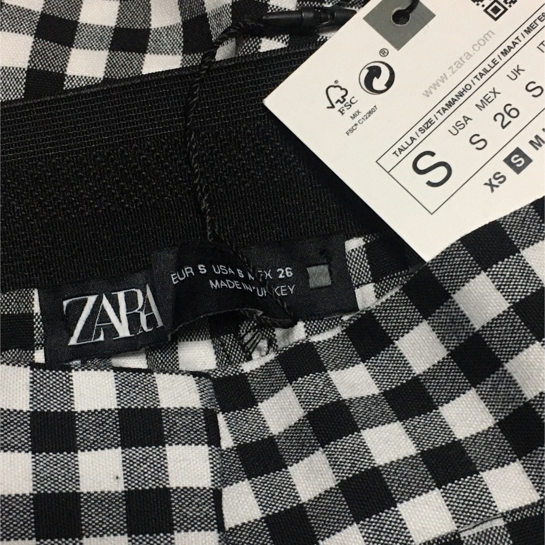 ZARA(ザラ)の新品✨チェック柄ジョガーウエストパンツ レディースのパンツ(カジュアルパンツ)の商品写真