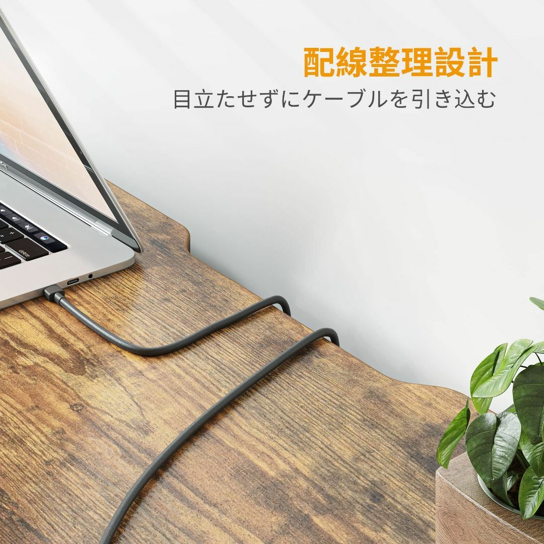 CubiCubi デスク 勉強机 組み立て簡単 頑丈 パソコンデスク 机pcデス