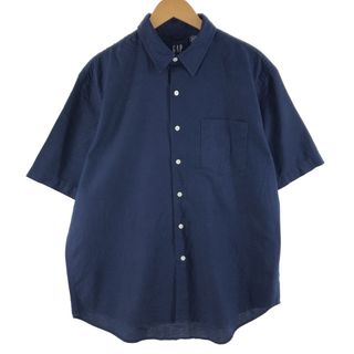 ギャップ(GAP)の古着 ギャップ GAP 半袖 リネン×コットンシャツ メンズXL /eaa360586(シャツ)