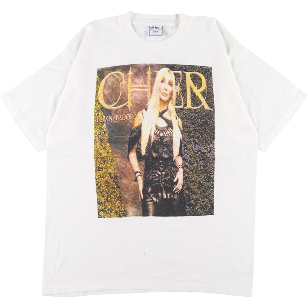 古着 90年代 All Sport CHER シェール 両面プリント バンドTシャツ