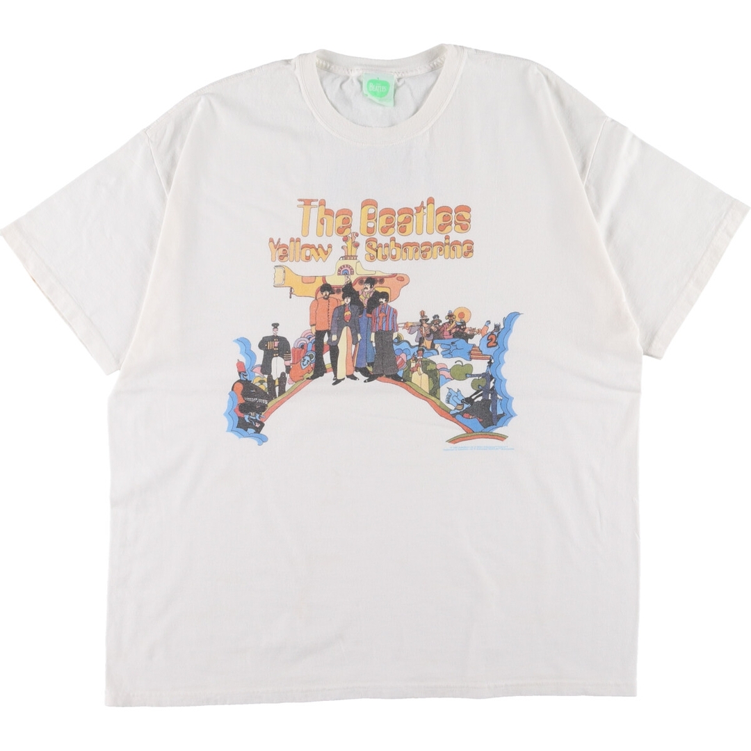 00年代 THE BEATLES ビートルズ YELLOW SUBMARINE イエローサブマリン 両面プリント バンドTシャツ バンT USA製 メンズXL /eaa360271