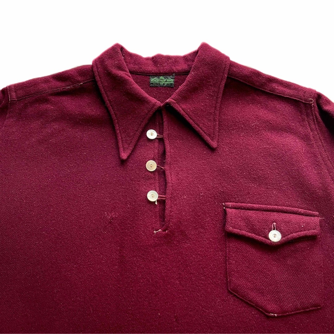 30s MONTGOMERY WARD Vintage Wool Shirts