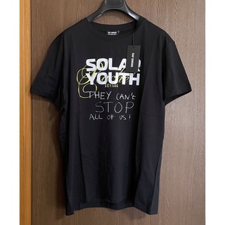 ラフシモンズ(RAF SIMONS)の黒XL新品 RAF SIMONS ラフシモンズ Solar Tシャツ ブラック(Tシャツ/カットソー(半袖/袖なし))