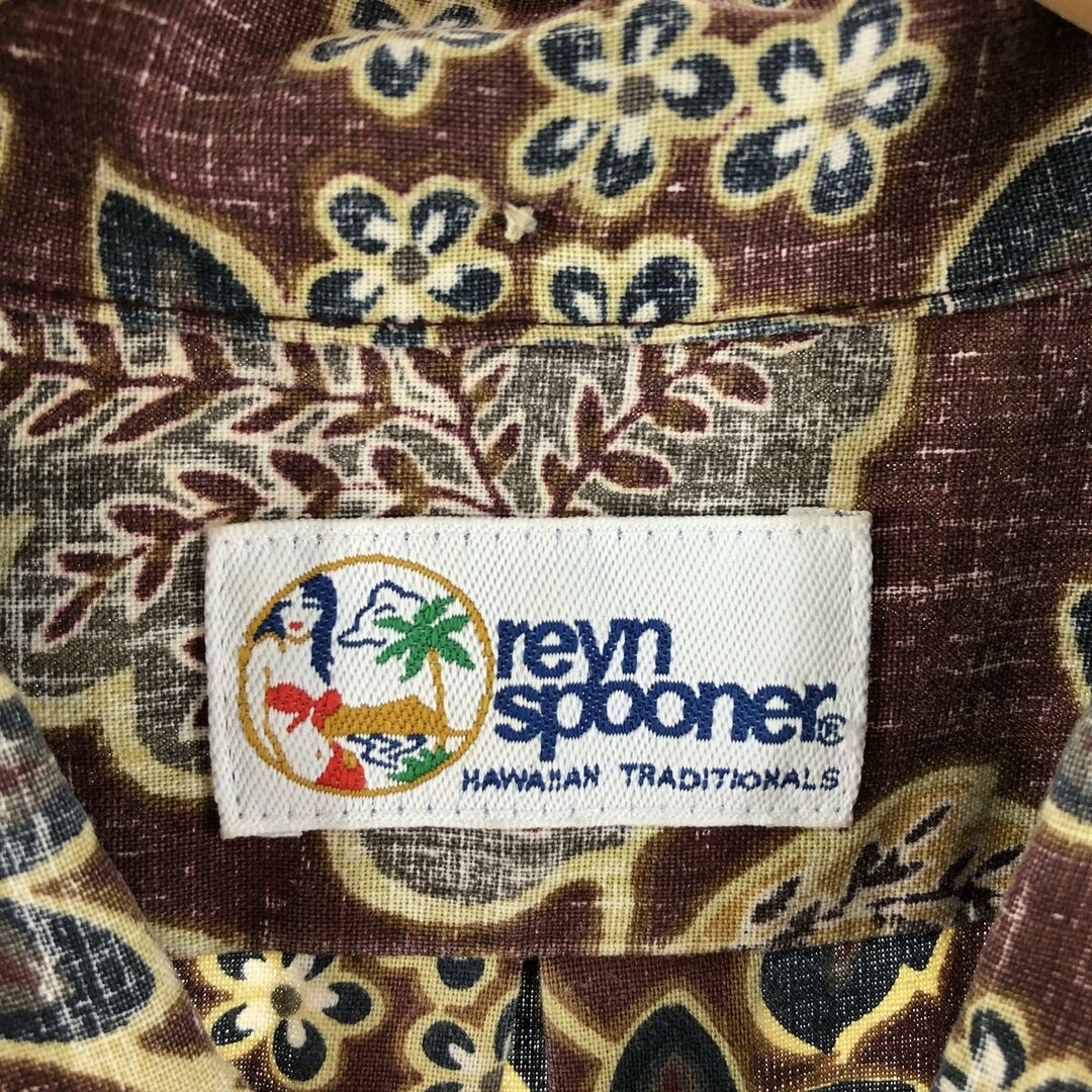 Reyn Spooner(レインスプーナー)の古着 90年代 レインスプーナー REYNSPOONER 水着 ビキニタグ 総柄 ボタンダウン ハワイアンアロハシャツ メンズXL ヴィンテージ /eaa360786 メンズのトップス(シャツ)の商品写真