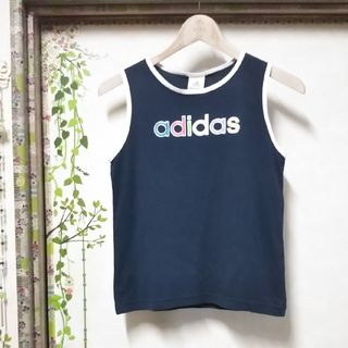 アディダス(adidas)のadidas  タンクトップ 150 ネイビー(Tシャツ/カットソー)