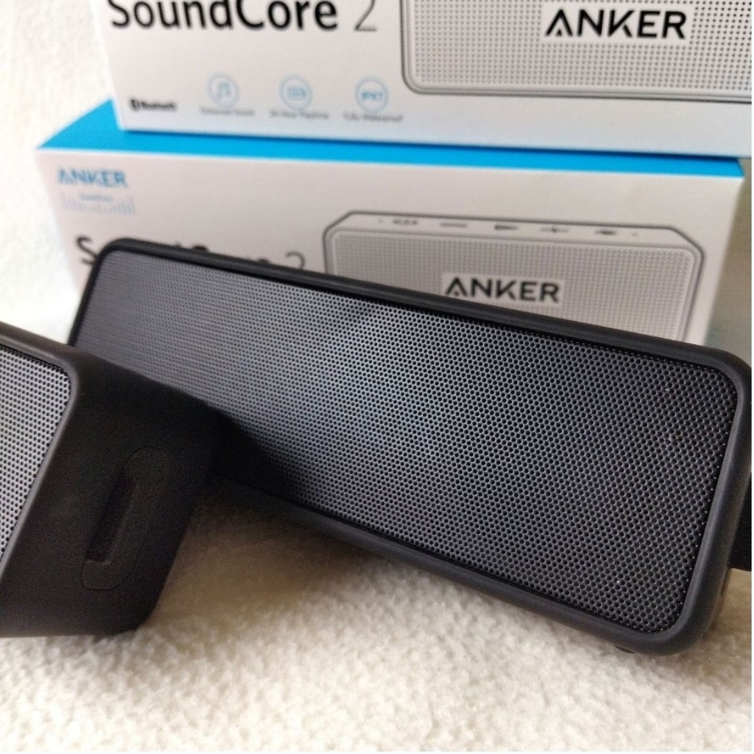 Anker(アンカー)のANKER SoundCore2 改善版 ２台セット‼ スマホ/家電/カメラのオーディオ機器(スピーカー)の商品写真