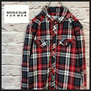 ニコルクラブフォーメン(NICOLE CLUB FOR MEN)のニコルクラブフォーメン　チェックシャツ メンズ　[ 46 ](シャツ)