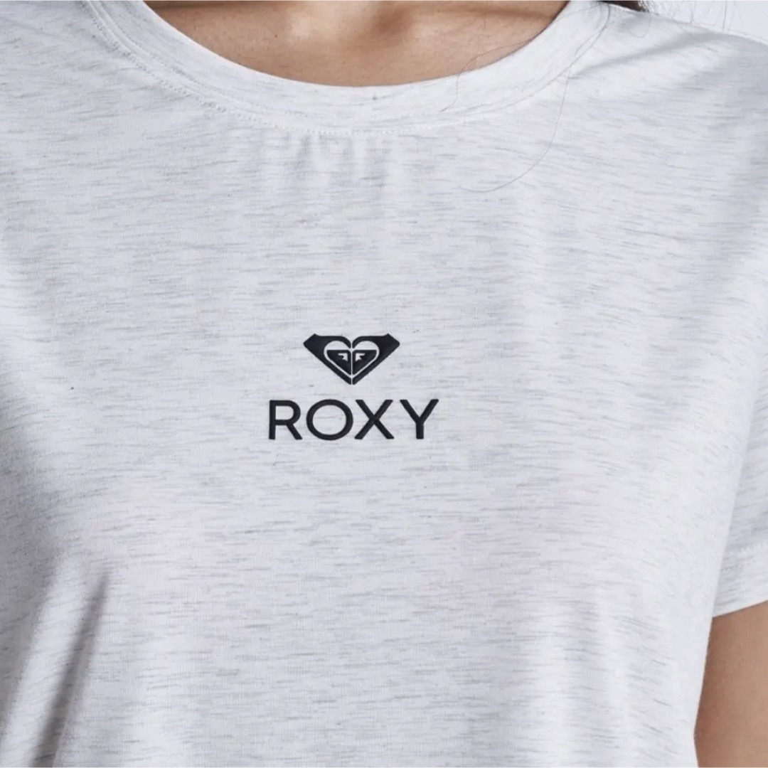 Roxy(ロキシー)のroxy レディース　ラッシュガード　半袖　水陸両用　グレー　　L レディースのトップス(Tシャツ(半袖/袖なし))の商品写真