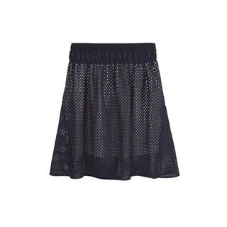 ロキエ(Lochie)のsee by chloe navy lace skirt(ひざ丈スカート)