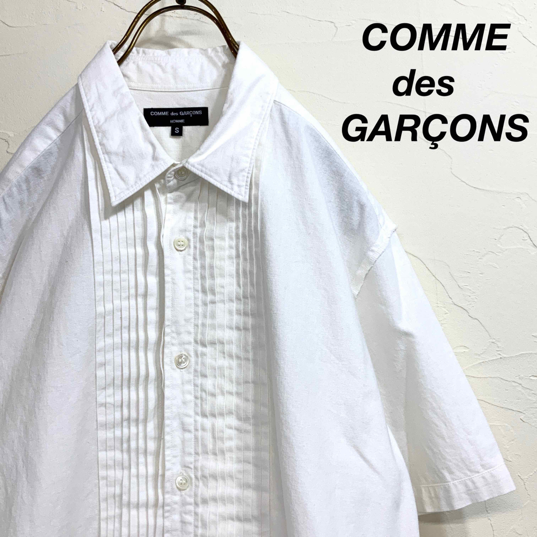 美品 COMME des GARÇONS HOMME フリンジ タックシャツ