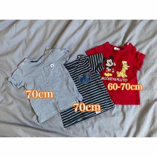 エイチアンドエム(H&M)の子供服 60cm70cm まとめ売り 男の子服 半袖 (Ｔシャツ)